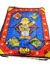 Bob the Builder cotton fabric panel quilt nursery construction tools backhoe 4yd