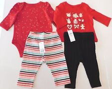 BODYSUIT/T-SHIRT/ LEGGINGS--GAP--4 PC Bundle Baby Girl--SIZE 0-3M-- BRAND NEW