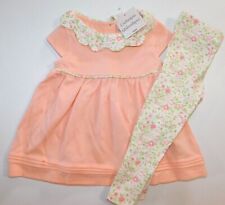 TOP & LEGGINGS SET--CATHERINE MALANDRINO--2 PC Baby Girl--18-24M & 24M--NEW