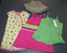 LOT 4 Items Girl's 6-12 Months Size Baby Clothes GAP CHAPS etc.