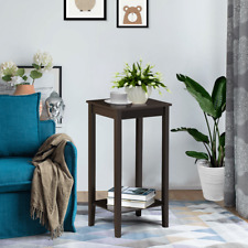 Renwick Modern End Table for Living Room, Dark Coffee，Assembly Required - San Diego - US