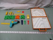 Fisher Price construction Tool Box Drill Kit #924 Set Ruler Screw Nut Pick One