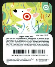 TARGET Bullseye Celebrating ( 2005 ) Gift Card ( $0 ) - RARE