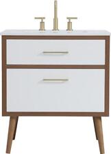 Bathroom Vanity Sink Mid-Century Modern Tapered Cylinder Legs Cylindrical Gold - Toronto - Canada