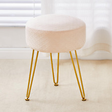 Vanity Stool Foot Stools Velvet Ottoman Stool round Ottoman Bench Modern Dressin - Toronto - Canada