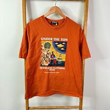 Senseless Clothing Brand Shirt Mens Fits Medium Orange God Loved Internet