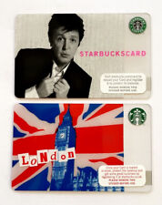 Starbucks Gift Cards. PAUL MCCARTNEY, LONDON. 2007, 2011. Mint. W/W shipping.