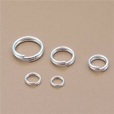 30 Sterling Silver Split Rings 4mm 5mm 6mm 7mm 8mm for 925 Silver Jewelry Making