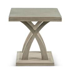 Steve Silver End Table 24 Decorative Minimalist Durable Wood in Light Gray - Mumbai - India"