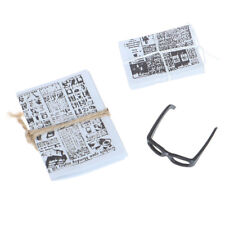 1:12 Dollhouse Miniature Mini Newspaper Glasses Model Furniture Toy AccessorngEI