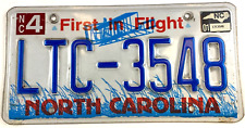 Vintage North Carolina 2001 Auto License Plate Man Cave Garage Decor Collector