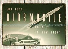 decorative metal wall art 1952 automotive car automobile Rockets metal tin sign