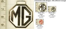 MG automotive decorative fobs, various designs & keychain options