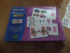 Clever Kids Match & Learn Math ages 3 + self correcting puzzle - Chicopee - US