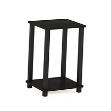 Simplistic 1-Tier End Side Night Stand/Bedside Table with Espresso/Black - Mumbai - India