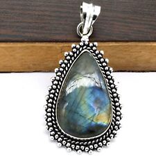 Labradorite Ethnic Handmade Pendant Jewelry 0.84 P 598"