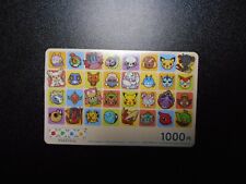 Pokemon Prepaid Gift Card Poke Toru Pikachu Vaporeon Sylveon Zapdos #2513 PLAY
