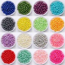 400Pcs 6mm 8mm 10mm Imitation Pearl Acrylic Round Beads Loose Spacer Jewelry DIY