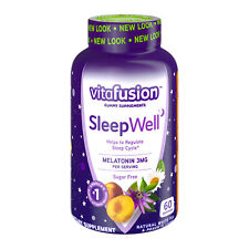 Vitafusion SleepWell Gummies White Tea with Passion Fruit 60 Gummies