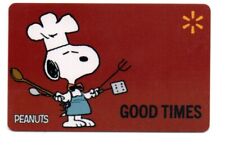 Walmart Snoopy Good Times BBQ Chef Gift Card No$Value Collectible Peanuts 100695