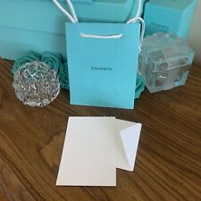 Tiffany & Co Authentic Classic Blue Paper Gift Bag & Birthday Note Card Set, NEW
