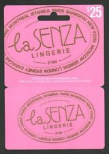 LA SENZA ( Canada ) Gold Logo on Pink ( 2013 ) Gift Card ( $0 - NO VALUE ) V2