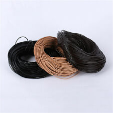 5 Metres Round Leather Cord Necklace Bracelet Jewelry Making String 1mm 2mm 3mm