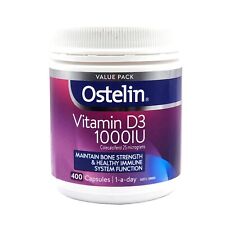 Ostelin Vitamin D3 1000IU Maintain Muscle & Bone Strength 400 Capsules Halal - Toronto - Canada