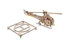 UGears Mini Helicopter - Wooden 3D Working Model