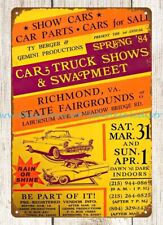 1984 Richmond Virginia Car Show automotive metal tin sign interior decoration
