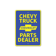 Chevy Truck Parts Metal Sign Dealer Chevrolet Automotive Car Pickup Sports