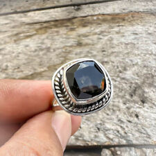 Black Tourmaline 925 Sterling Silver Handmade Ring Mothers Day Jewelry EX-157