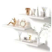 White Floating Shelves for Wall, Wall Mounted Shelves with White Set of 3 - Toronto - Canada