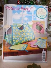 Sewing Pattern Crafts Potluck Dish Carriers Food Bags Ellie Maes New