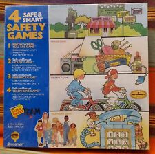 Pressman 4 Kids Safety Games 1986 Sealed in Box - Safe & Smart Board Games NEW - Yakima - US