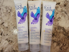 Avon Foot Works Beautiful Foot Cream Jojoba Oil New Old Stock Lot of 3