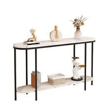 Console Table 2 Tier Hallway Entryway Table W/ Storage Shelf Living Room Office - Leck Kill - US