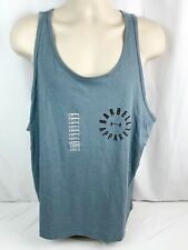 Barbell Athletic Apparel Mens XXL Blue Tank Top Muscle Tee Full Circle Shirt New