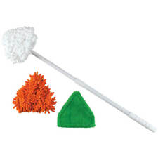 Telescopic Multi-Purpose Triangular Cleaner with 3 Heads