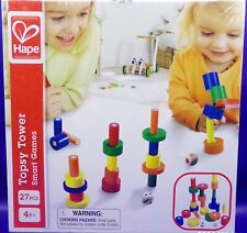 Hape Beleduc Smart Games TOPSY TOWER GAME Teaches Imagination And Creativity - Jacksonville - US