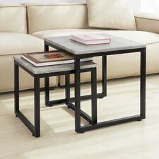 SoBuy Set of 2 Coffee Table Side Table 2-Piece Set Table Sofa FBT42-HG