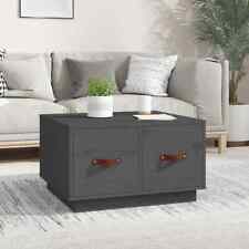 Coffee Table Grey 60X53X35 Cm Solid Wood Pine