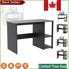 Rectangular Writing Desk with Storage Shelves - Espresso Compact Design - Toronto - Canada