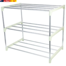 Stainless Steel Shoe Rack 3-Layer Storage Shelf - Shoe Organizer - Toronto - Canada