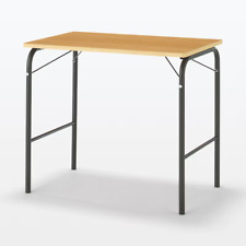 MUJI Foldable Wood x Steel Pipe Table Dark Gray 31 x 19 x 27 in FedEx - JP