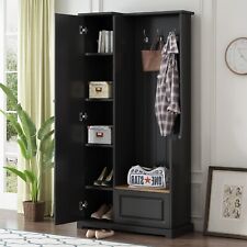 Stylish Hall Tree fits Flip-Up Bench & Adjustable Shoe Cabinet - Toronto - Canada