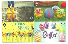 Lot of (4) Walmart Gift Cards No $ Value Collectible Spring Chicks Eggs Splash