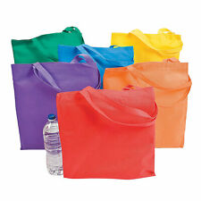 Large Bright Tote Bags, Apparel Accessories, 12 Pieces