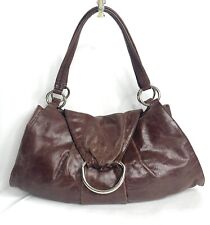 Hobo International Chocolate Brown Leather Large Front Flap Shoulder Bag