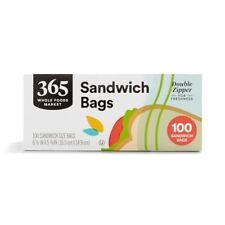 365 by Whole Foods Market Double Zipper Sandwich Storage Bag 100 Count